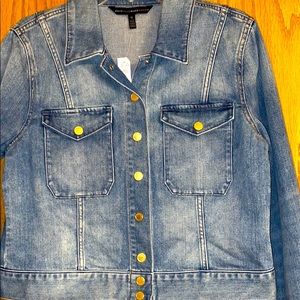 New WHBM gorgeous cotton jean jacket!